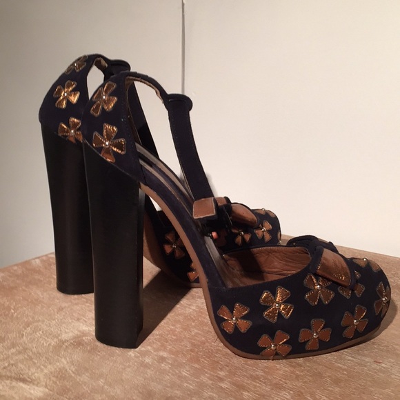Navy Maryjane heels / just reduced - Picture 2 of 5